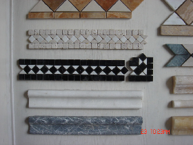 Hand Cut Stone Micro Mosaic Borders