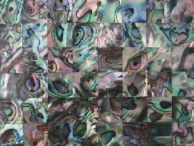Abalone Shell Mosaic Tiles Green Square
