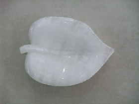 White Onyx Soap Tray Leaf