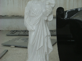 White Marble Figure Carving