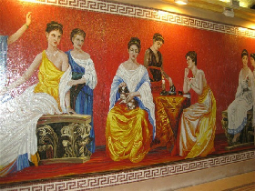 handcut glass mosaic mural 003