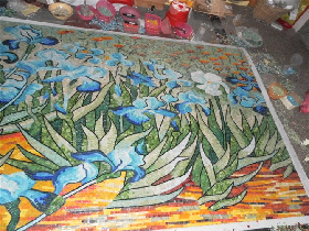 HAND CUT PAINTING MOSAIC 0002