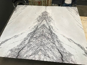 New York White Marble Bookmatched