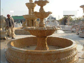 Golden Marble Tiers Fountain