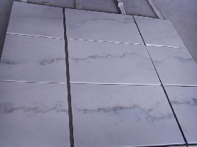 Snow White Marble Cut to Size Dry Lay