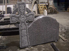 Celtic Cross Granite Headstone 001