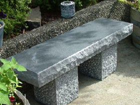 Dark Grey Granite Outdoor Benches