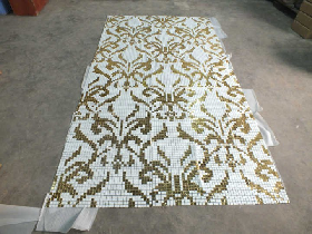 24K Gold Glass Mosaic