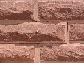 Red Sandstone Mushroom Wall Cladding
