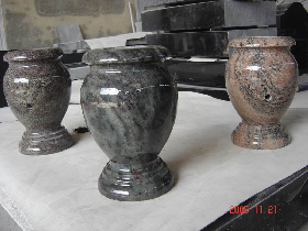 Granite Cemetery Vases