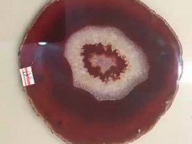 Red Agate Slice Coaster