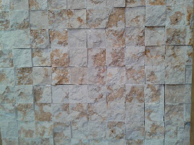 Natural Split Beige Marble Stacked Stone