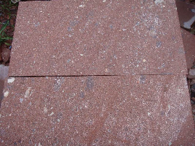 Red Porphyry Flamed Pavers