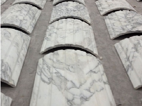 Statuario White Marble Column