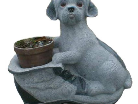 Granite Doggy Sculpture