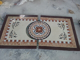 Customized backsplash medallion