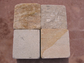 Golden Sandstone Tumbled Cobble Stone