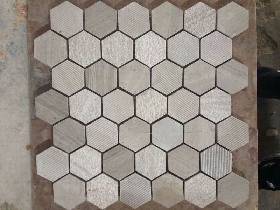 Hexagon Marble Mosaic with Different Finishes 002