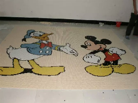 Mickey Mouse and Donald Duck Art Mosaic