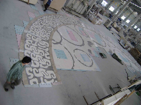 arab marble flooring design waterjet inlay