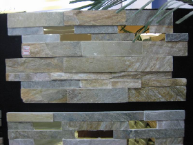 Slate Mixed with Gold Panelized Stone