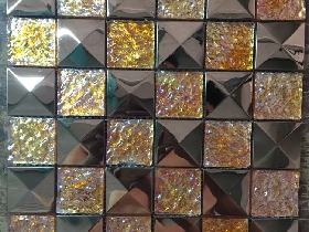 Metal Glass Mosaic Tiling 029