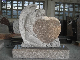 Angel Granite Headstone 004
