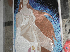 Hand Cut Custom Glass Mosaic Mural Tiles