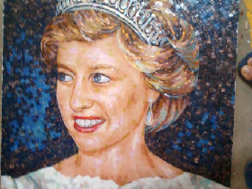 Princess Diana Art Mosaic Mural