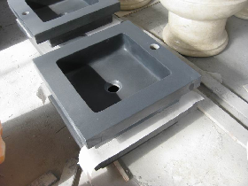 Black Granite Square Sink