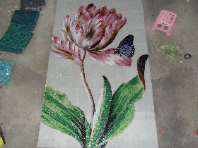 Customized Glass Mosaic Mural 001