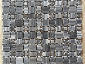 Dark Grey Wooden Marble Bathroom Mosaic