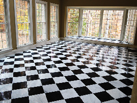Marble Checkerboard Floor