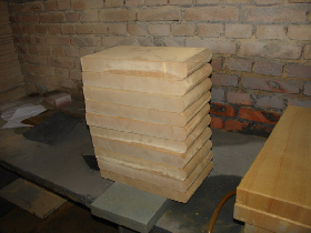Yellow Wooden Sandstone Pool Coping Bullnose