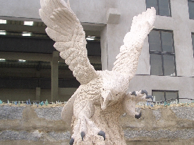 Stone Eagle Sculpture