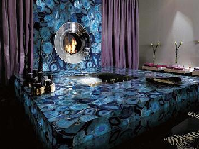 Luxury Blue Agate Backlit Inner Design