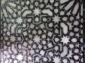 Black MOP Mosaic Pattern