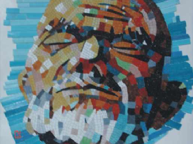 high-end contemptory wall-paper mosaic 001