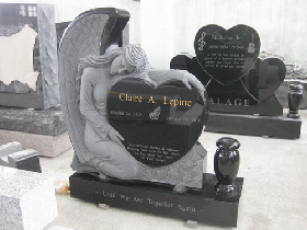 Angel Granite Tombstone 003