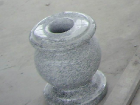 Grey Granite Monument Vase