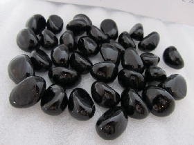Black kidney Glass Pebbles