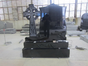 Celtic Cross Granite Headstone 006