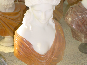 Yound Lady Marble Bust