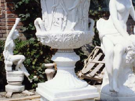 Marble Flower Pot with Stand