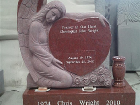 Angel Granite Gravestone 003