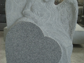 Angel Granite Memorial Stone 001