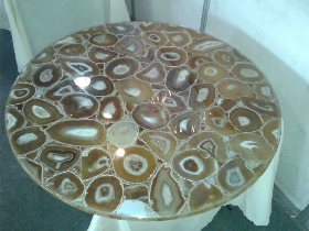 Yellow Agate Round Table