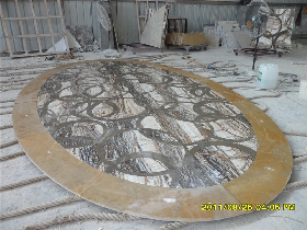 Beautiful Marble Waterjet Medallion
