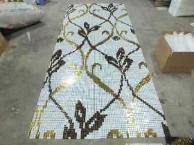 Golden Foil Mosaic Vine