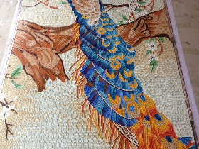 handcut glass mosaic mural 001